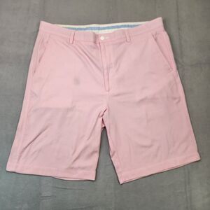 Footjoy Shorts Men's 38 Pink 100% Nylon Performance 10" Golf Chino Lightweight